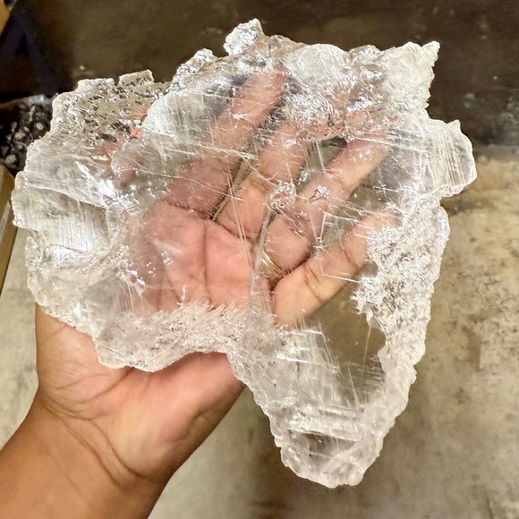 Crystal Clear Gypsum Selenite Home Accent